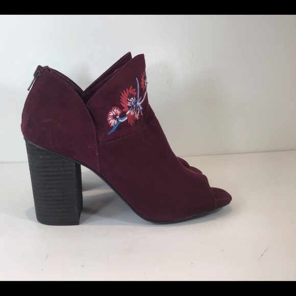CARLOS SANTANA TAI ANA OPEN TOE FLORAL BOOTIES SZ 8.5 - Picture 4 of 12